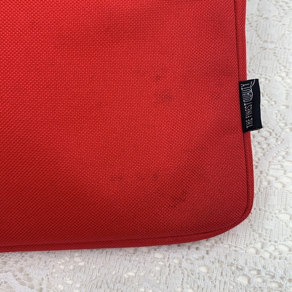 Herschel Zippered Pouch bag Tablet cover Red Blue Zip close Padded - Picture 9 of 11